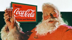 santa and coke